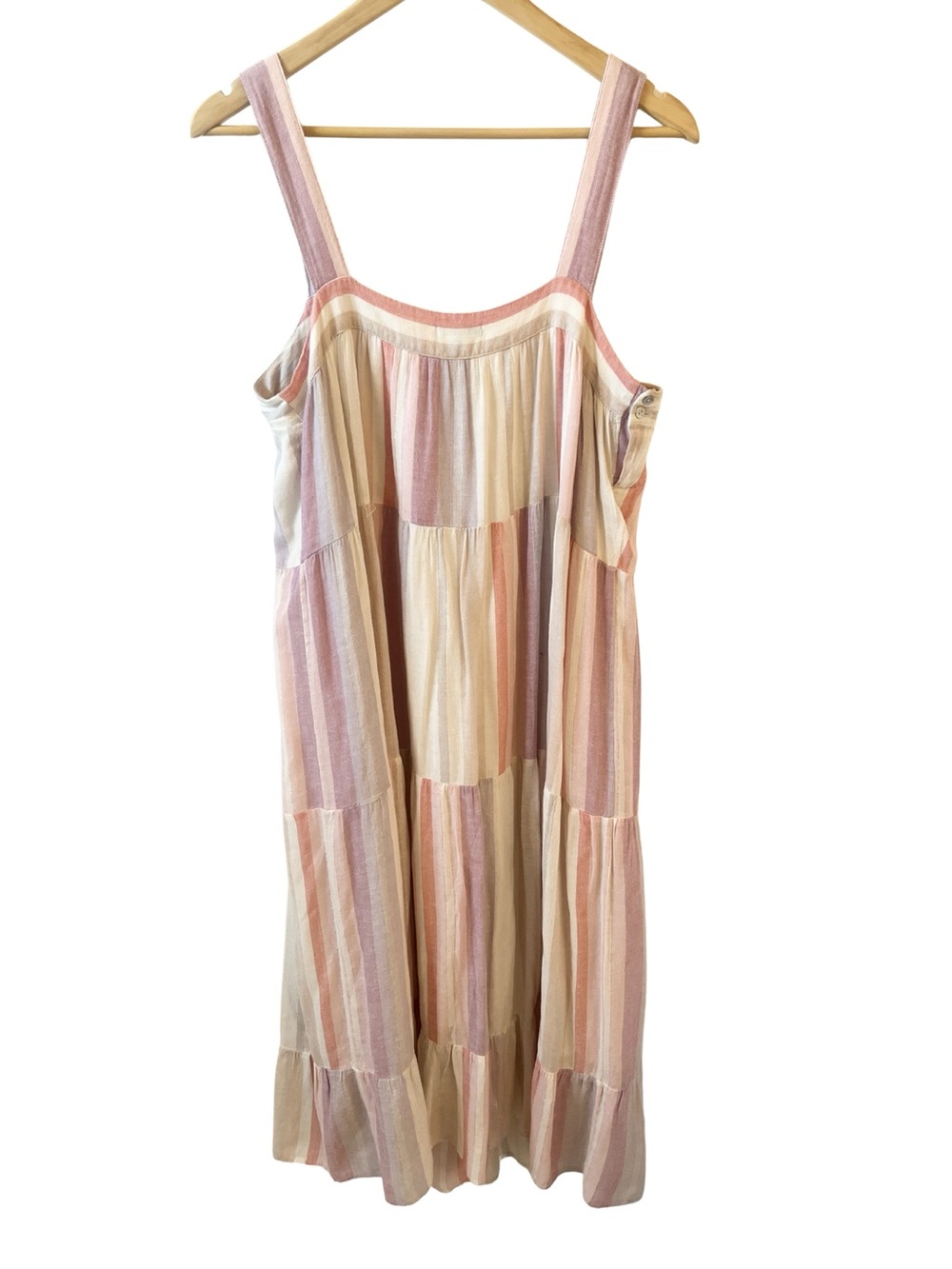 Rails Amaya Tiered Midi Dress in Juliette Stripe | Size L - Picture 6 of 10